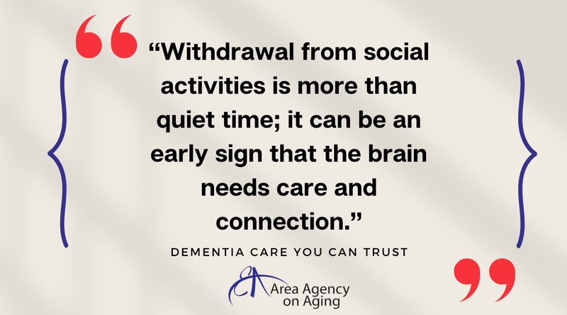 withdrawal from social activities